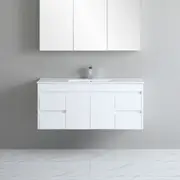 900-1800*460mm Bathroom Vanity Standard PVC Gloss White Wall Hung Vanity