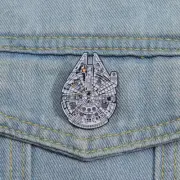 Star Wars Millenium Falcon Pin Button Brooch - see item description
