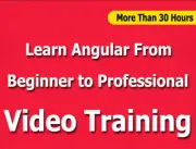 Learn Angular From Beginner to Professional Video Training Tutorials CBT- 30+ Hr