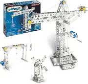 Eitech Crane and Windmill Construction Set and Educational Toy - Intro to Engineering and STEM Learning, Steel (10005-C05)