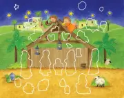 Magnificent Manger Sticker Advent Calendar