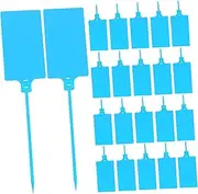 CANIGHT 100pcs Plastic Shipping Tags for Labeling Blank Tags with Strings for Logistics Pricing Easy to Use and Install
