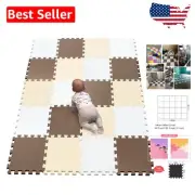 Soft, Thick EVA Puzzle Play Mats - Child-Safe Interlocking Tile Set (20 pcs)