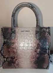 NWT Brahmin Caroline Satchel/Shoulder Bag in Diamondback Ombre Melbourne