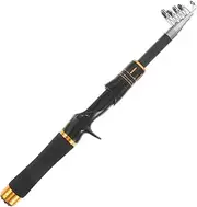 BIUDECO Backpacking Fishing Pole Portable Sea Freshwater Fishing Rod Extendable Lightweight Fly Rod for Anglers
