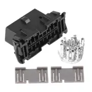 OBD2 II 16Pin Female Connector OBDII Cable Adapter Plug Shell Kit For J1 ECA
