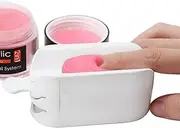 Nail Powder Container | Three Layers Dipping Powder Nail Kit - Portable Dip Powder Tray, Nail Art Dust Remover Brush, Nail File for Professional Home DIY Qincu-au