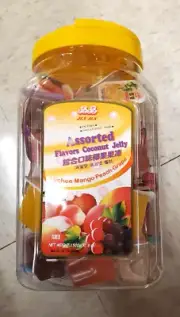 2 PACK ASSORTED FLAVORS COCONUT JELLY ( LYCHEE, MANGO, PEACH & GRAPE )