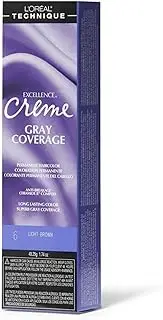 L'oreal Excellence Creme Permanent Hair Color, Light Brown No.6, 1.74 Ounce