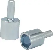 2pcs Drive Socket for Scissor Jack Durable Leveling Jack Adapter Drill Adapter for Camper Trailer Accessory