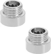 2Pcs 1/2" BSP Stainless Steel Male to Female Pipe Thread Extension Water Main Growth Straight Extension Adapters Water Pipe Plumbing Fittings, 10mm
