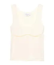 cut-out detailed tank top M White