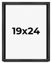19x24 Shadow Box Frame Grey Charcoal Black | 0.875 Inches Deep | Solid Wood Shad