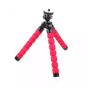 Mini Cute Octopus Tripod Camera Holder Mini Gorillapod Monopod Flexible -RED