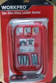 WorkPro 2- Piece Zinc Alloy Ladder Hooks, Brand New!!