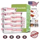 Borosilicate Glass Meal Prep Containers - 10 Leakproof and Microwave Safe Boxes