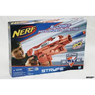 🈣 NERF stryfe STF殲滅者自動衝鋒槍 橘色款 全新 ( 電動槍 玩具 遊戲 子彈 球彈 改裝