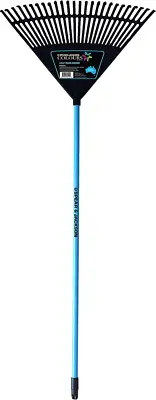 COLOURS LEAF RAKE - 600MM BLUE SJ-RM600B