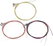 TOGEVAL Folk String Set 6 Soft Coated Metal Strings for Acoustic Guitar Replacement