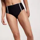 Calia high waisted piped bikini bottom xl
