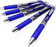 Energel BL80 Retractable Liquid Gel Ink Rollerball Pen - 1.0mm - Blue - Pack of 5