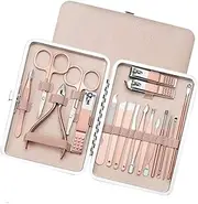 7/10/12/18/19Pcs/Set Manicure Set Pedicure Nail Tools Kit Stainless Steel Nail Cutter Scissor Clippers Professional Manicure Set,MGJ,18Pcs