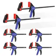 WORKPRO Bar Clamps for Woodworking, 6-Pack One-Handed Clamp/Spreader, 6-Inch ...