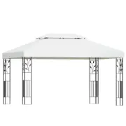 Instahut Gazebo 4x3 Marquee Outdoor Wedding Party Event Tent Home Iron Art White