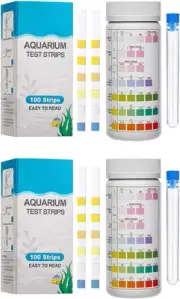 Proxima Direct 7 in 1 Aquarium Test Kit 200 Pack Fish Tank PH Test Strips wit...