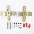 Screws Light Fixture Bracket Cross-Shaped Metal Material Light Crossbar Light