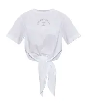 Emporio Armani T-Shirt With Decorative Front Tie S,XL,XS,L,M white