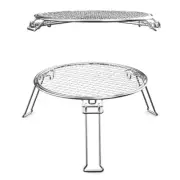 Outdoor Circular Barbecue Grill Bbq Non-Stick Pizza Mesh Picnic Thickened3367