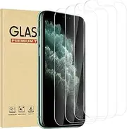 4 Pack for iPhone 11 Pro/Xs/X Max Screen Protector，Premium Tempered Glass Film 9H Hardness，Scratch Resistant，Bubble Free，Easy Installation，Ultra Durable，HD Clear，Case Friendly [5.8 inch]