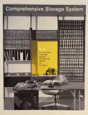 1959 Herman Miller CSS Comprehensive Storage System 4 Page Brochure Reprint