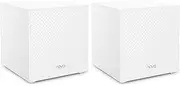 Tenda Nova MW12 Mesh WiFi System - Whole Home WiFi Mesh System - Tri-Band AC2100-4000sq² WiFi Coverage - 3 Gigabit Ports - Easy Setup - Replaces WiFi Router and Extender Booster - 2-Pack