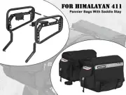 For Royal Enfield Himalayan 411 SADDLE STAY WITH LEH SADDLEBAG BLACK