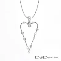 在飛比找momo購物網優惠-【D&D JEWELRY】心晴鑽石項鍊(14K)