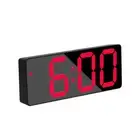 LED Digital Clock Mirror Display Snooze Alarm Temperature Time Table Desk Decor~