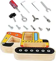MUSISALY 1Set Interactive Sensory for Fun Screwdriver Board with Nut Tools Safe Learning for Hand Eye Coordination and Creativity Development for Boys