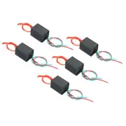 High Voltage Generator, DC 3-6V 20KV Step-up Voltage Transformer, Black 5pcs