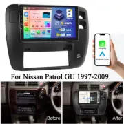 Carplay Android auto 4+64GB Head Unit For 1997-2009 Nissan Patrol GU Car Radio