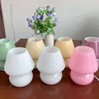 Bedroom Plug Glass Mushroom Lamp Night Light Desk Lamp Vintage