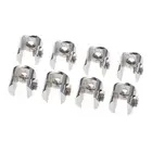 4/12Pc Glass Shelf Clamp Support for Cupboard Cabinet Bathroom Glass Door 2 Size
