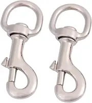 TOYANDONA Pet Harness Accessories 2pcs Collar Hooks Swivel Joints Traction Rope Buckle for Cats
