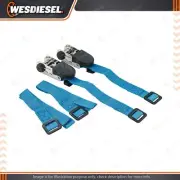 Rhino Rack Recovery Track Straps with a stainless steel ratchet buckle