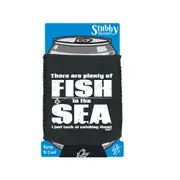 Fishing Dw There Are Plenty Of Fish In The Sea - Funny Novelty Stubby Holder With Base