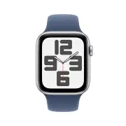 Apple Watch SE 44mm Silver Aluminium Case GPS Sport Band (M/L) [2024]