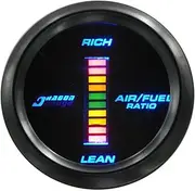 Car Digital Air Fuel Ratio Gauge, Universal Meter Kit, 2" 52mm & Blue LED Light Display