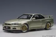 1:18 AUTOart 77405 Nissan Skyline GT-R (R34) V-SPEC II BBS wheels in millen jade