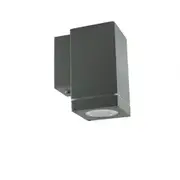 LIMELIGHT Bronte Wall Mounted Square Down Light - 240V - Dark Grey Finish